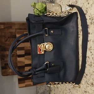 Michael Kors Navy shoulder purse